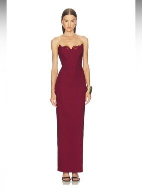 Michael Costello x REVOLVE Louisa Gown - Oxblood Burgundy